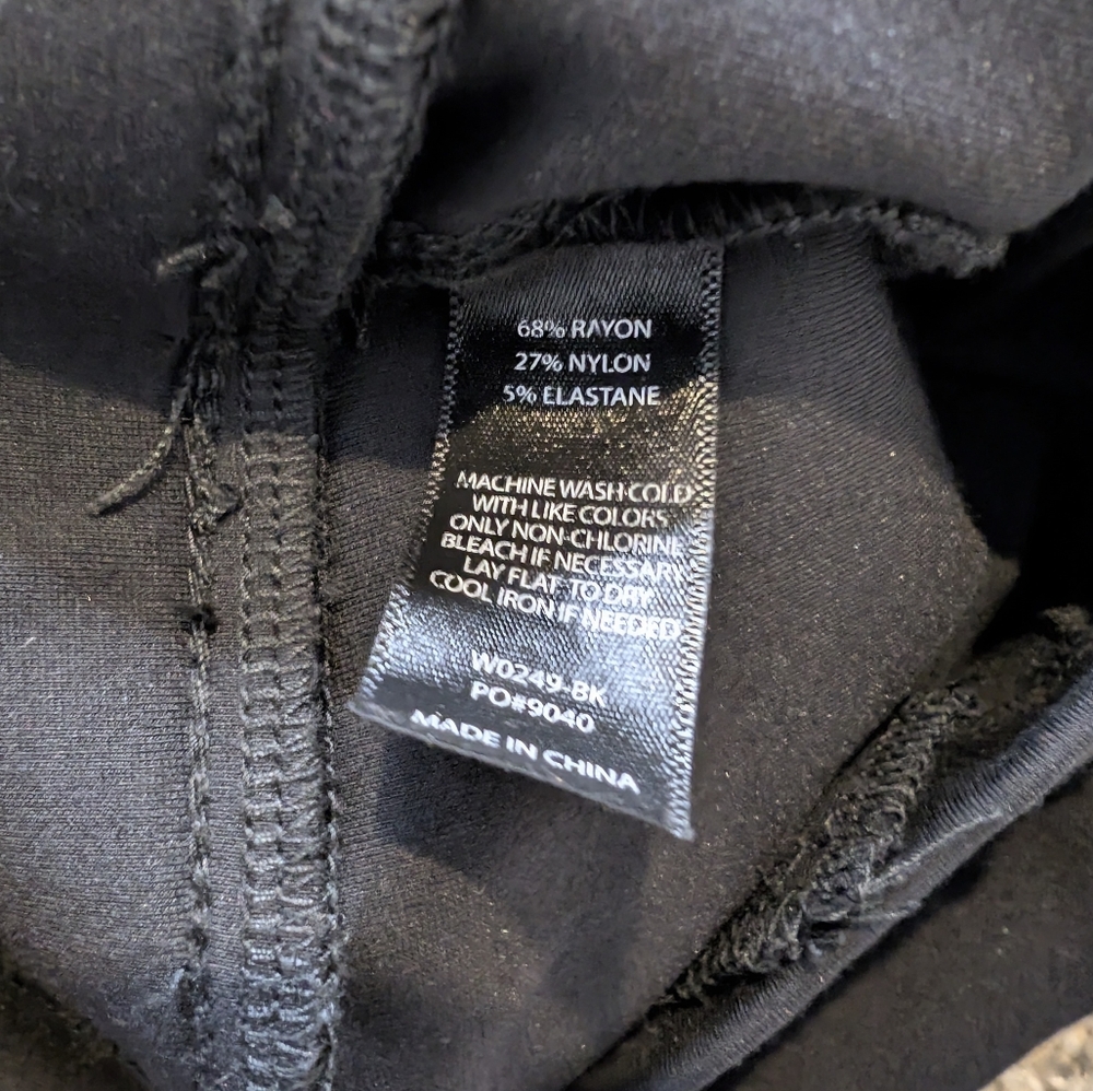 💘 Betabrand Crop Skinny Leg Black Yoga Dress Pants - Picture 6 of 6